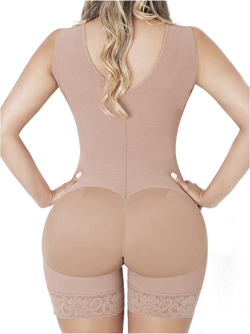 Sonryse 086 Fajas Colombianas Reductoras y Moldeadoras Stage 1 Post Surgery Tummy Tuck BBL Shapewear Mocha S - Image 3